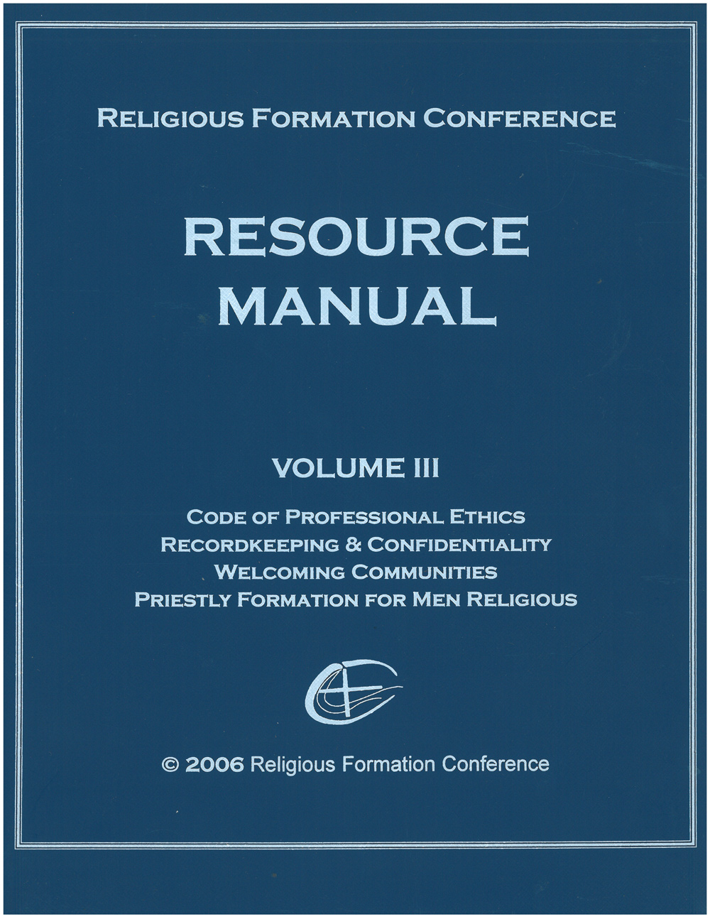 Cover image for Resource Manual Volume 3